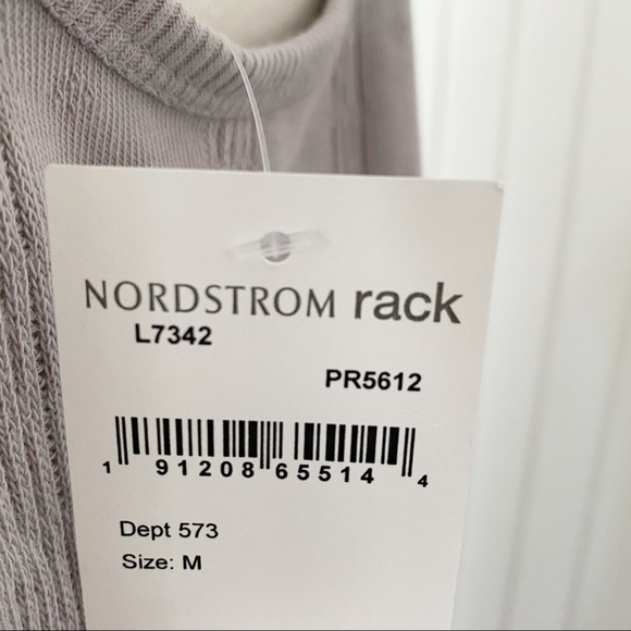 NWT Madewell Gray (Grey) Eyelet Short Sleeve Top Size Medium - Picture 7 of 12